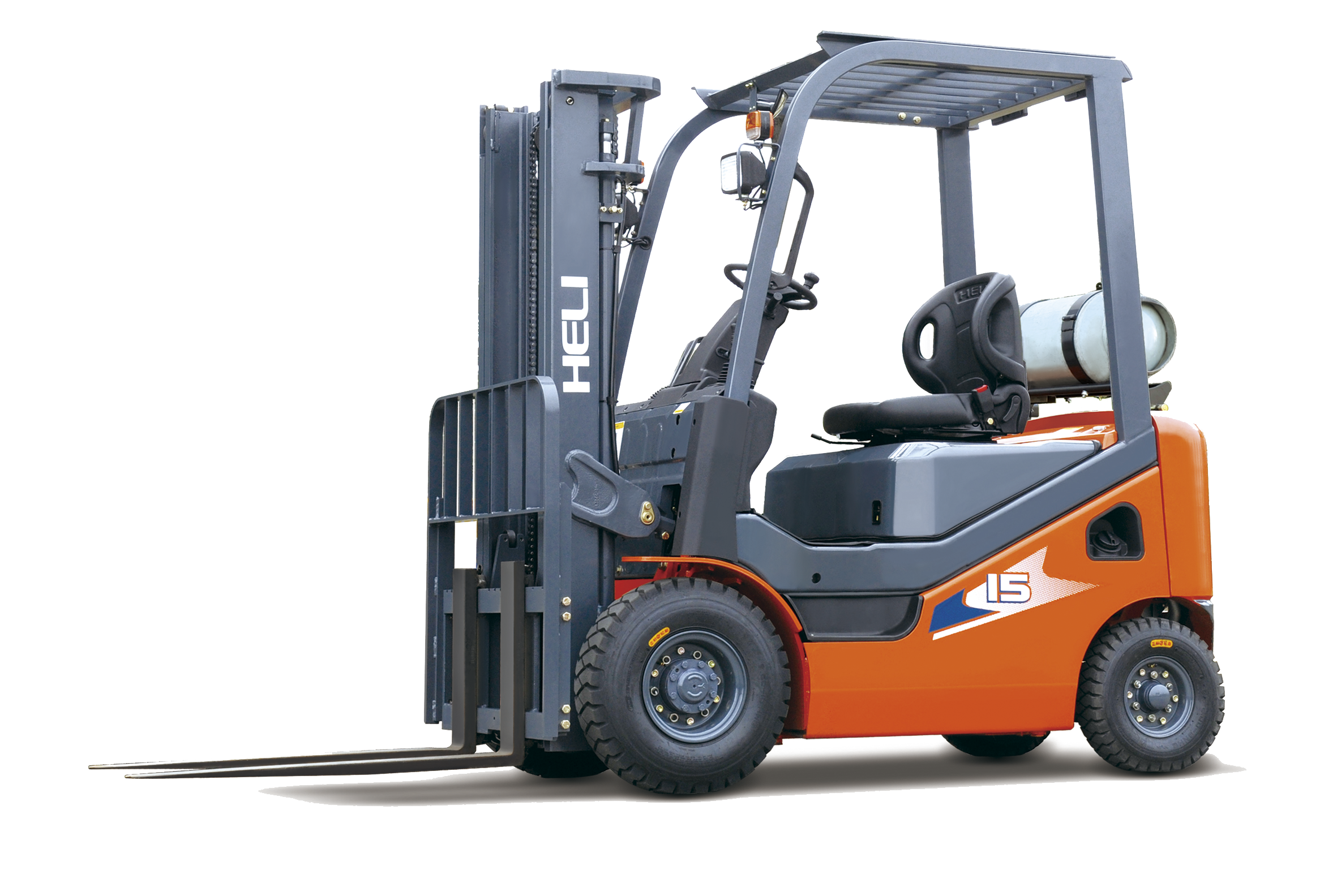 Heli CPYD50-KUH H3 Series 10000 LB 4-Wheel Pneumatic LPG Forklift -  Forklift America